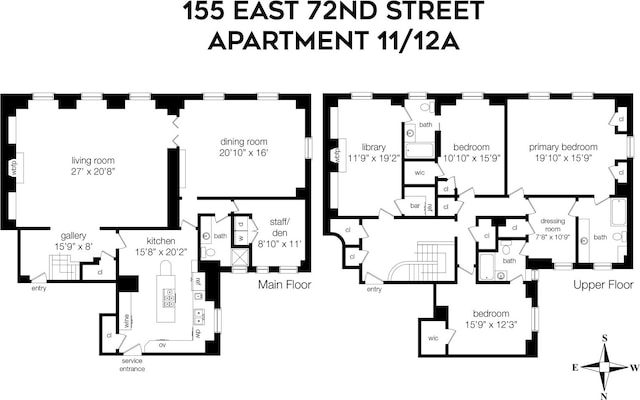 155 E 72nd St Unit 11/12A, New York City, NY 10021 - home floor plan