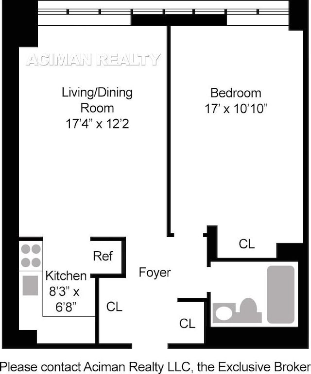301 W 110th St Unit 6A, New York City, NY 10026 - view of room layout
