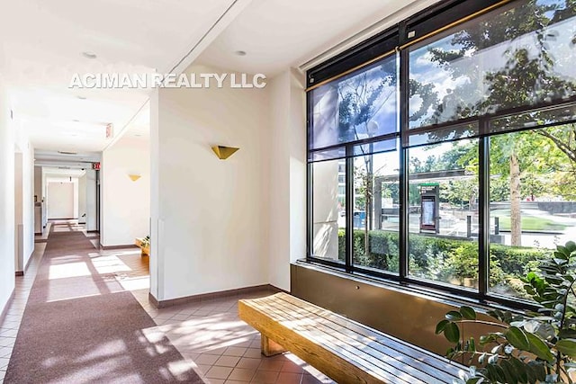 301 W 110th St Unit 6A, New York City, NY 10026 - corridor with tile patterned floors and baseboards