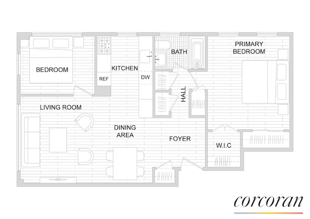 60 Remsen St Unit 9A, New York City, NY 11201 - view of floor plan / room layout
