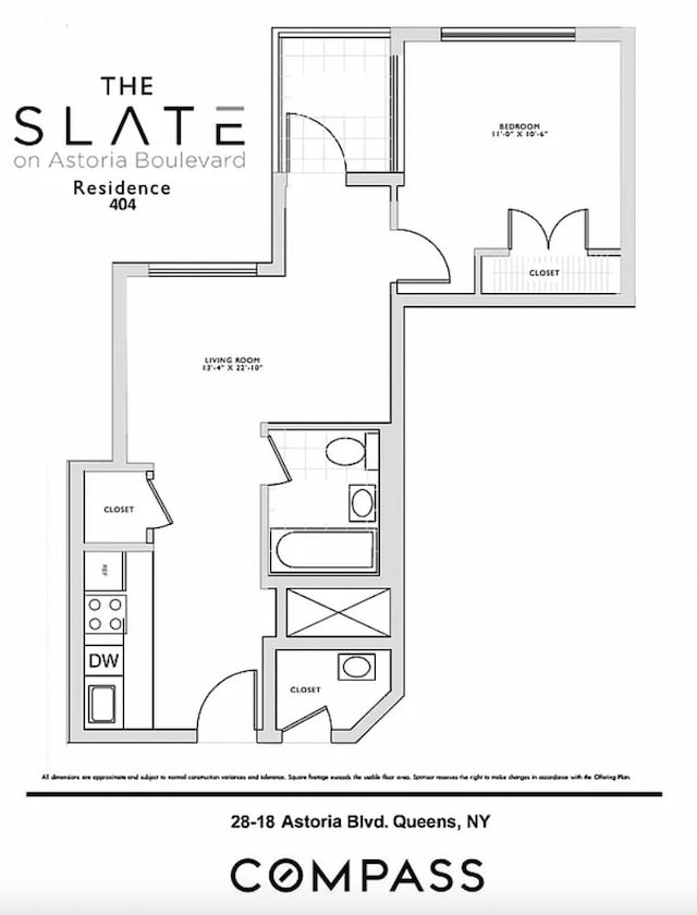 28-20 Astoria Blvd Unit 4, New York City, NY 11102 - floor plan / room layout