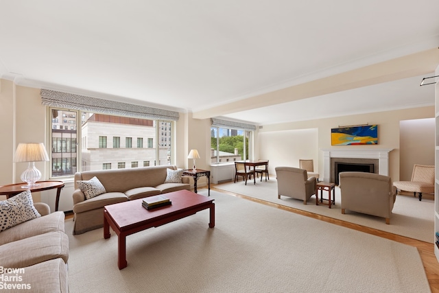 3 E 71st St Unit 7/8C, New York City, NY 10021 - living room featuring a fireplace