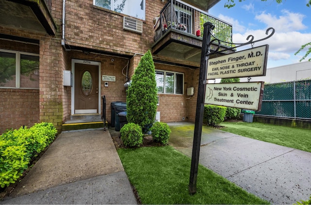 2256 Hendrickson St Unit P1, New York City, NY 11234 - entrance to property with brick siding and a balcony