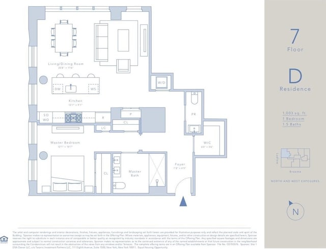 242 Broome St Unit 7D, New York City, NY 10002 - floor plan / room layout
