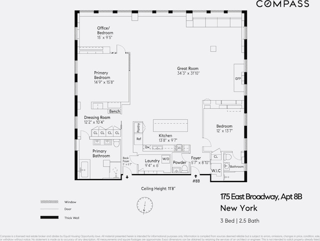 175 E Broadway Unit 8B, New York City, NY 10002 - property floor plan