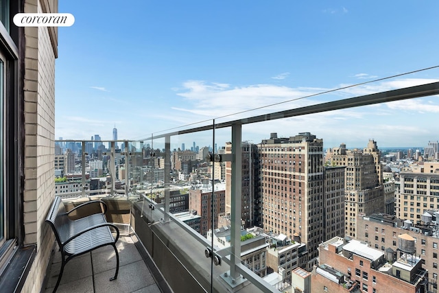 280 Park Ave S Unit 18Ef, New York City, NY 10010 - balcony featuring a city view