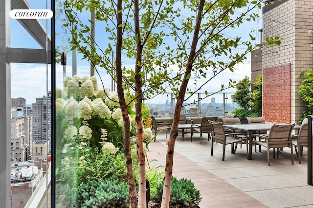 280 Park Ave S Unit 18Ef, New York City, NY 10010 - surrounding community with outdoor dining area and a view of city