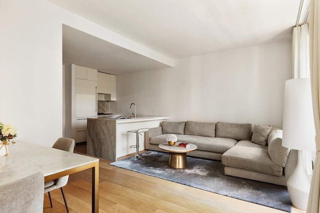 15 W 61st St Unit 12G, New York City, NY 10023 - living room with light wood-type flooring