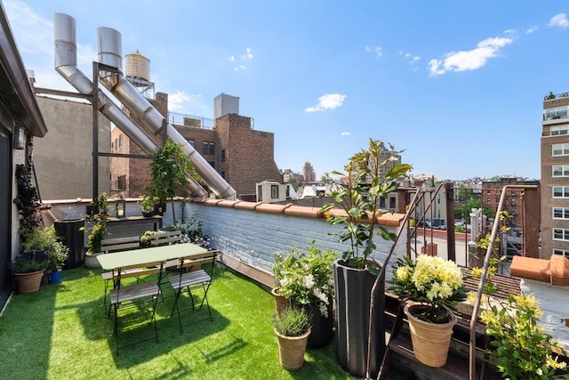 15 Jones St Unit 6A, New York City, NY 10014 - view of green lawn featuring a balcony