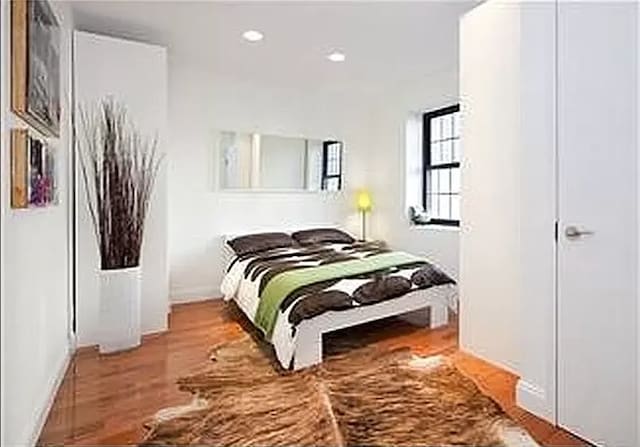 111 W 113th St Unit 4B, New York City, NY 10026 - bedroom featuring recessed lighting and wood finished floors