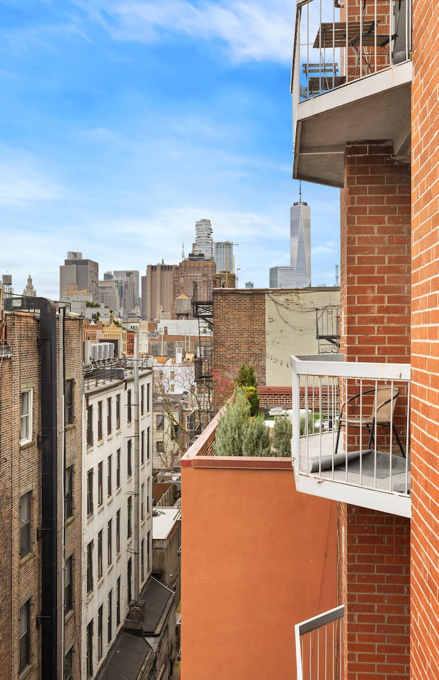 184 Thompson St Unit 5B, New York City, NY 10012 - balcony with a view of city