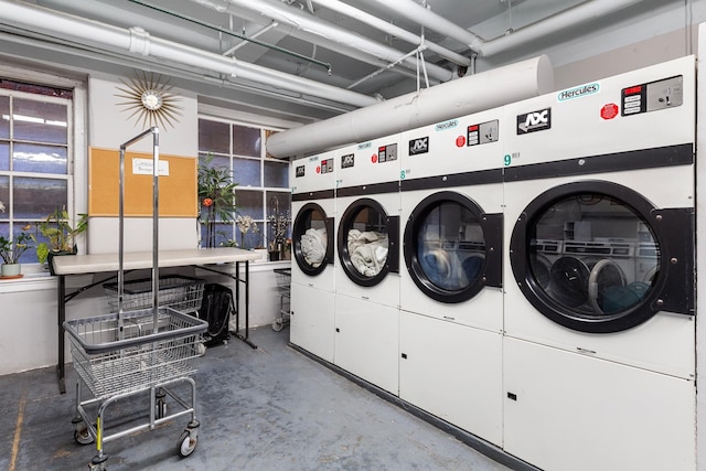 170 W 74th St Unit 505, New York City, NY 10023 - communal laundry room with washer / clothes dryer