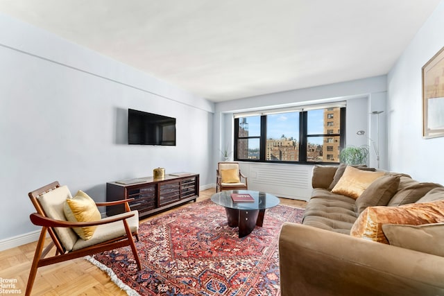 11 Riverside Dr Unit 11Ve, New York City, NY 10023 - living room featuring baseboards
