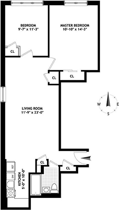 439 E 88th St Unit 5B, New York City, NY 10128 - floor plan / room layout