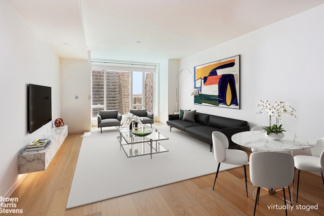 1 W End Ave Unit 18H, New York City, NY 10023 - living room with wood finished floors and baseboards