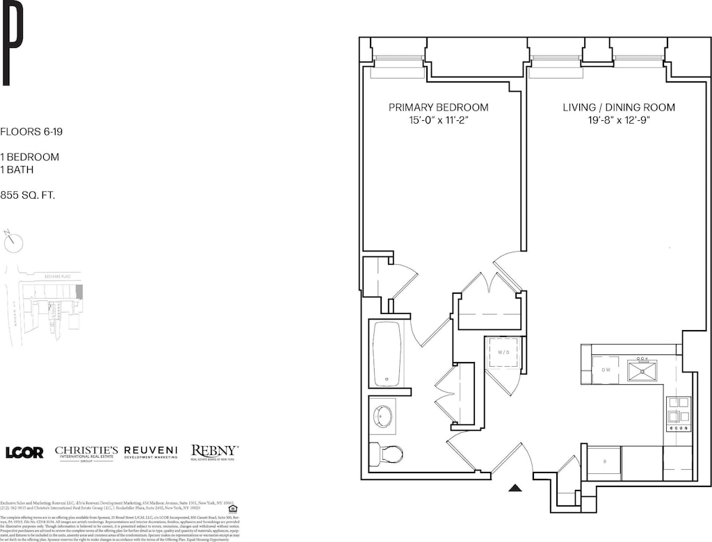 25 Broad St Unit 17-P, New York City, NY 10004 - room layout