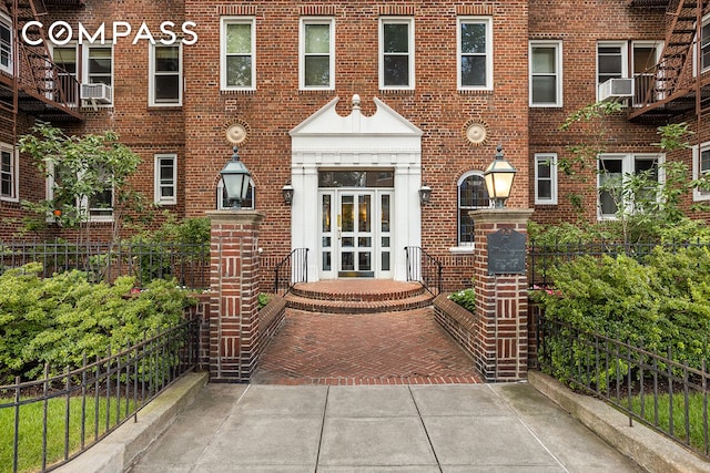 72-17 34th Ave Unit 1P, New York City, NY 11372 - entrance to property with brick siding and french doors