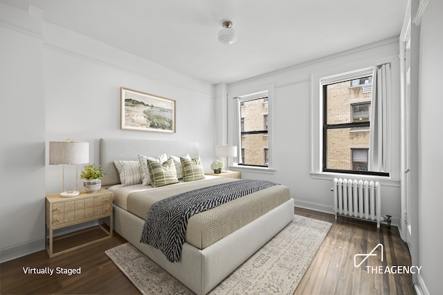 55 W 95th St Unit 94, New York City, NY 10025 - bedroom with radiator, wood finished floors, and baseboards