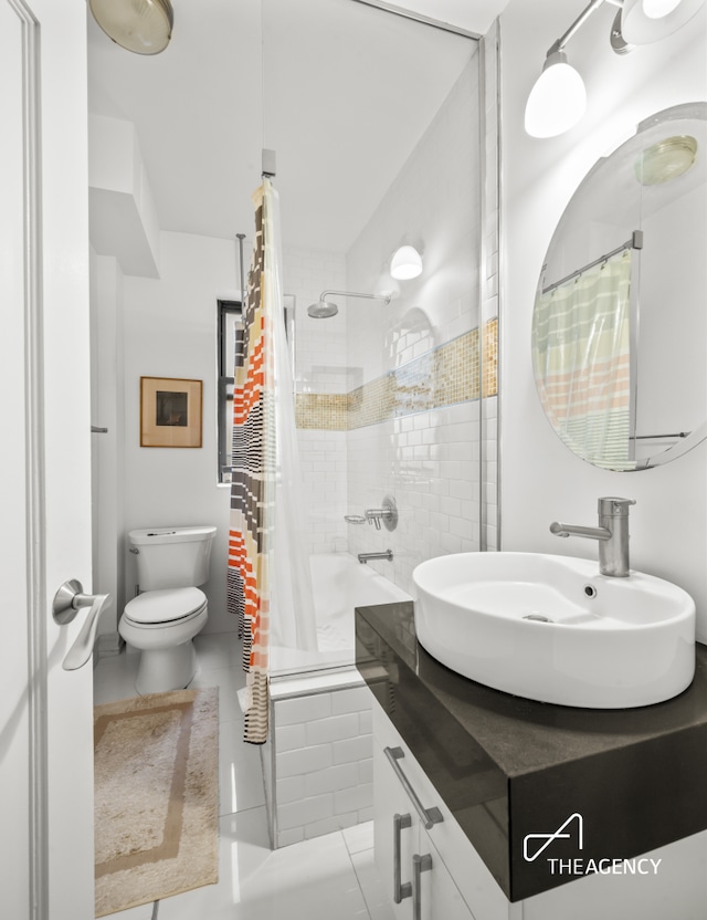 55 W 95th St Unit 94, New York City, NY 10025 - bathroom with vanity, toilet, and tile patterned floors