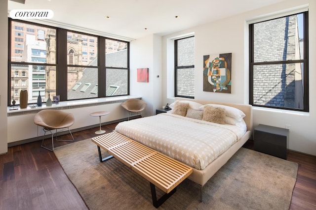 345 W 13th St Unit Ph6B, New York City, NY 10014 - bedroom with wood finished floors and multiple windows