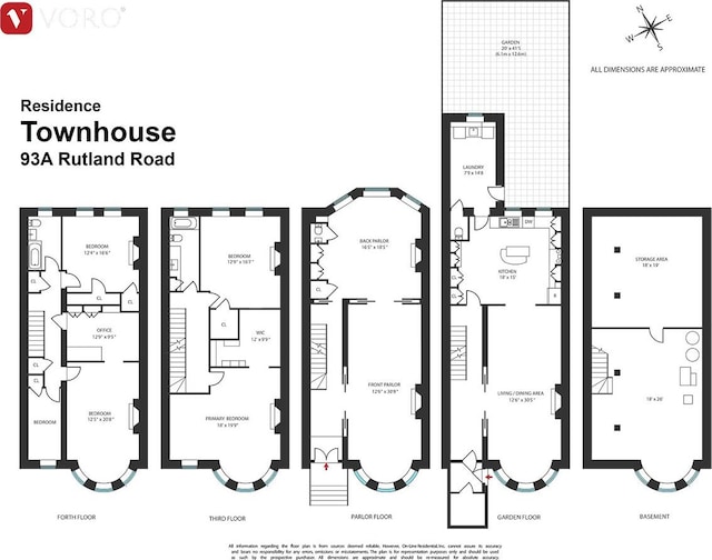 93A Rutland Rd, New York City, NY 11225 - view of property floor plan