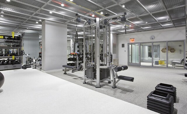 200 E 66th St Unit B904, New York City, NY 10065 - exercise room featuring baseboards