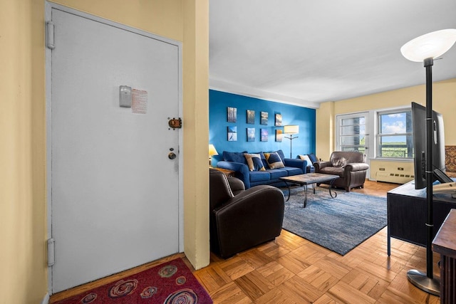 5500 Fieldston Rd Unit 7Ee, New York City, NY 10471 - living area featuring baseboard heating