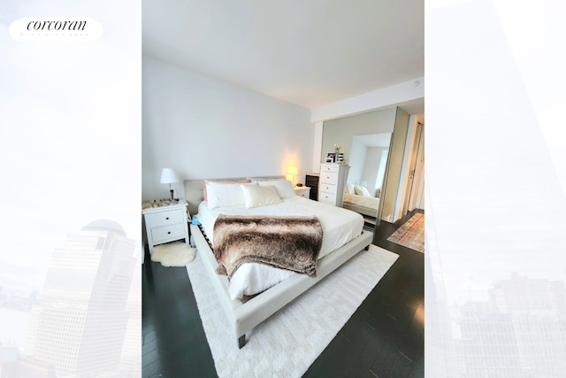 123 Washington St Unit 35E, New York City, NY 10006 - bedroom featuring wood finished floors
