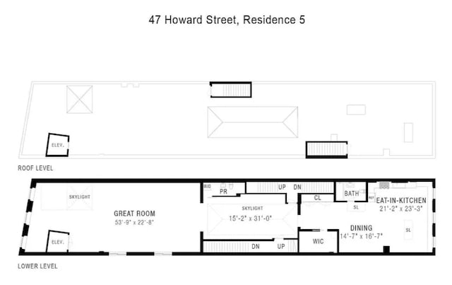 47 Howard St Unit 5, New York City, NY 10013 - view of property floor plan