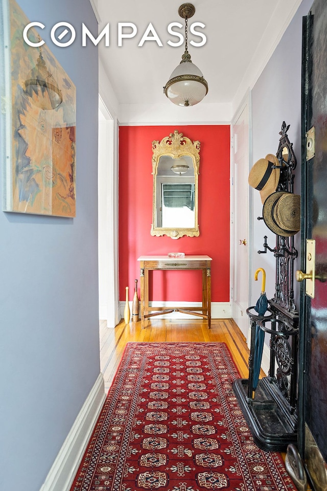 37-28 80th St Unit 32, New York City, NY 11372 - hall featuring hardwood / wood-style floors