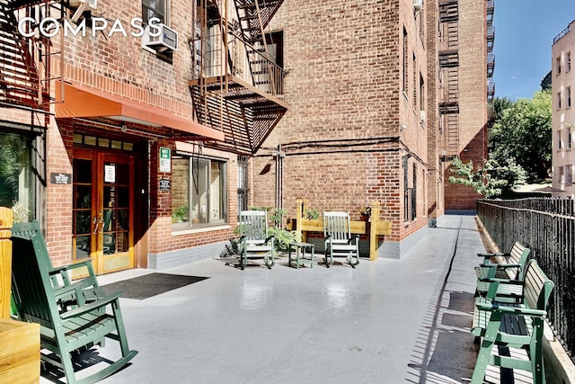 158-18 Riverside Dr W Unit 2M, New York City, NY 10032 - view of patio / terrace with cooling unit