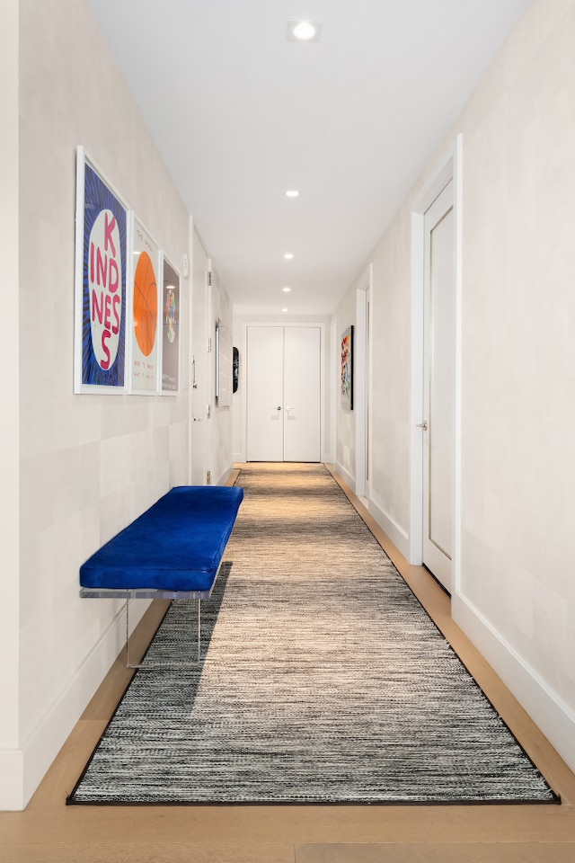 1355 1st Ave Unit 11Fl, New York City, NY 10021 - hallway with recessed lighting and baseboards