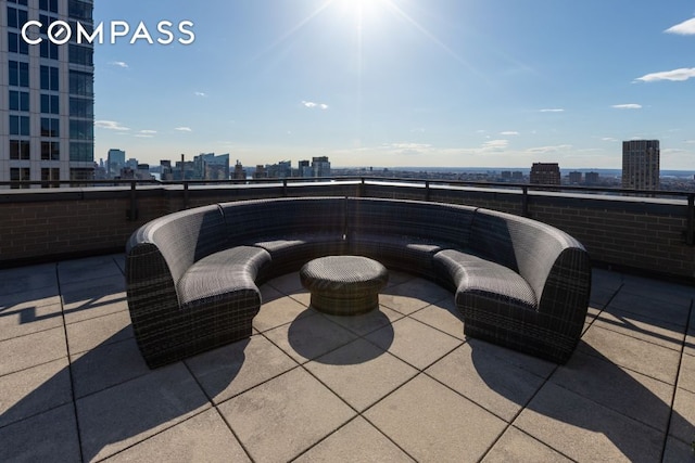 201 W 70th St Unit 8L, New York City, NY 10023 - view of patio with a view of skyline