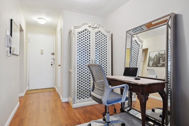 309 E 87th St Unit 6U, New York City, NY 10128 - office featuring light wood-type flooring and baseboards