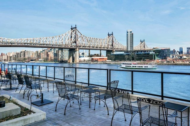 25 Sutton Pl S Unit 16L, New York City, NY 10022 - balcony with a water view and a view of city