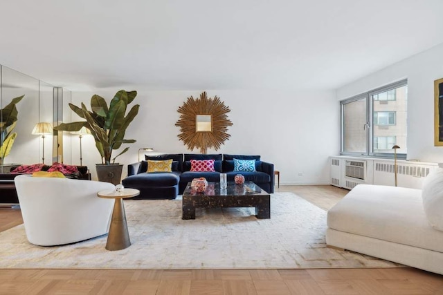 25 Sutton Pl S Unit 16L, New York City, NY 10022 - living room featuring radiator