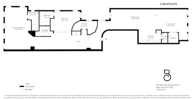 100 Wooster St Unit 4, New York City, NY 10012 - property floor plan
