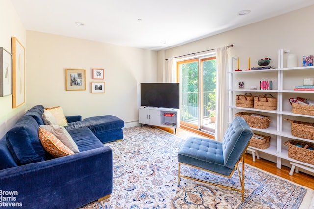20 Jackson Pl Unit 3Ps2, New York City, NY 11215 - living room featuring wood finished floors and recessed lighting