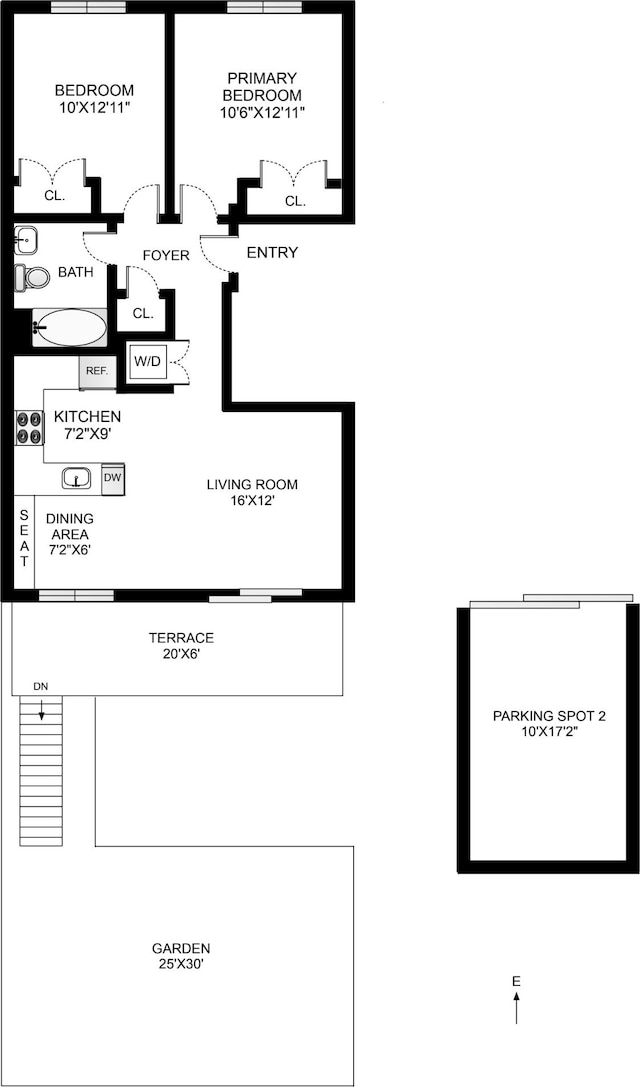 20 Jackson Pl Unit 3Ps2, New York City, NY 11215 - room layout
