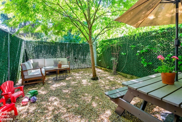 20 Jackson Pl Unit 3Ps2, New York City, NY 11215 - fenced backyard with outdoor lounge area