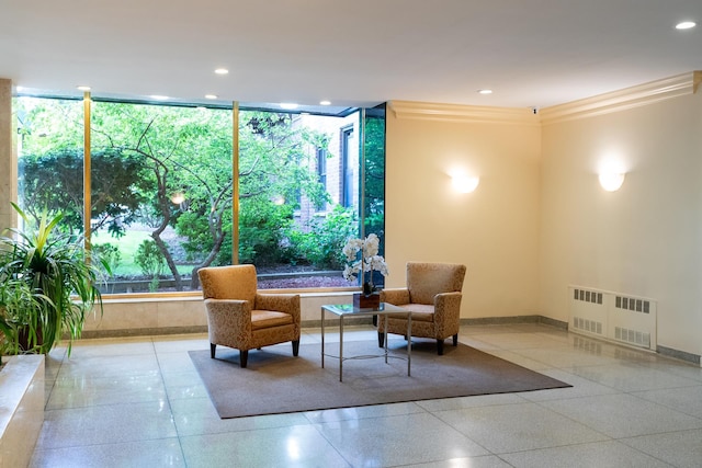 100-25 Queens Blvd Unit 2Aa, New York City, NY 11375 - building lobby with ornamental molding and recessed lighting