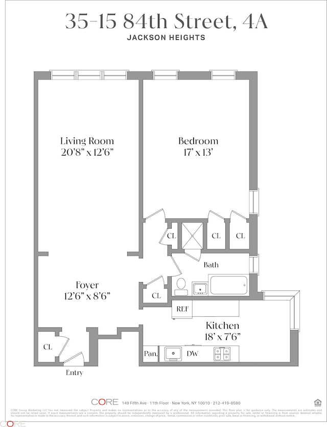 35-15 84th St Unit 4A, New York City, NY 11372 - home floor plan