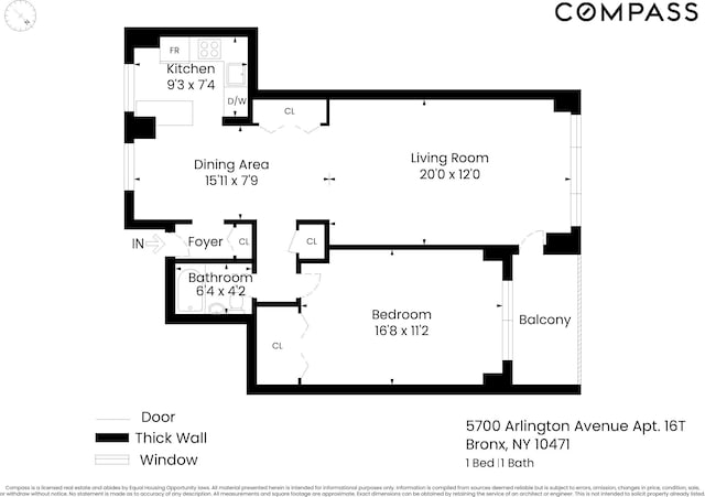 5700 Arlington Ave Unit 16T, New York City, NY 10471 - room layout