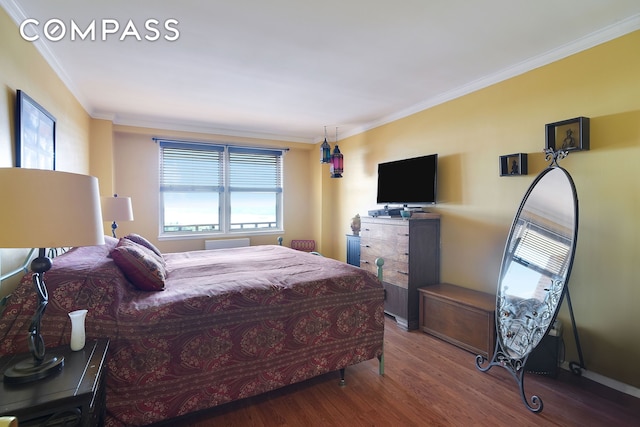 5700 Arlington Ave Unit 16T, New York City, NY 10471 - bedroom with wood finished floors and crown molding