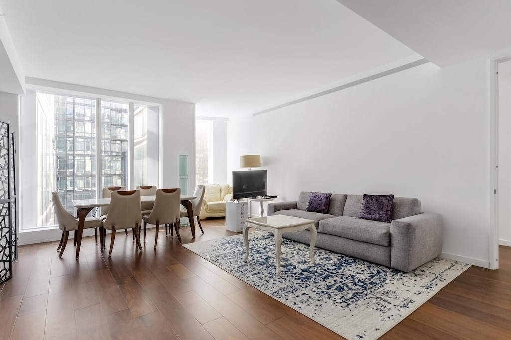 1 W End Ave Unit 14E, New York City, NY 10023 - living area with wood finished floors