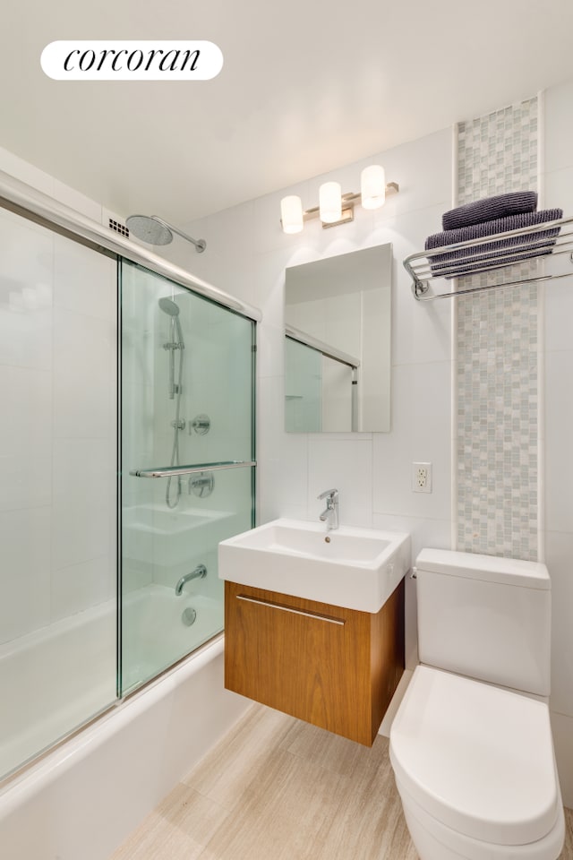 155 E 34th St Unit 8S, New York City, NY 10016 - full bath with shower / bath combination with glass door and vanity