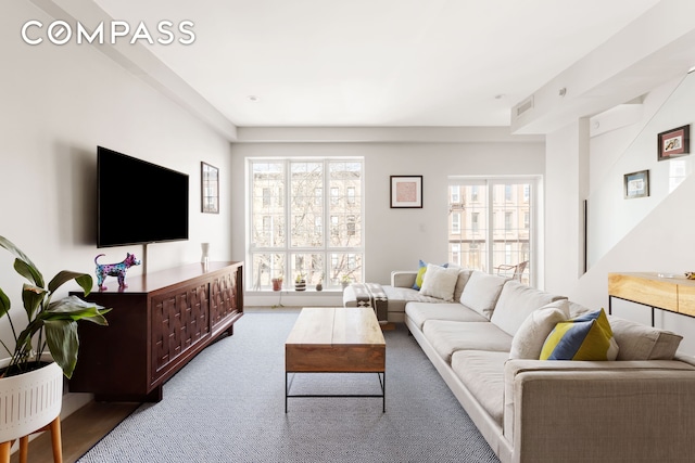 476 Hancock St Unit 3, New York City, NY 11233 - view of carpeted living room