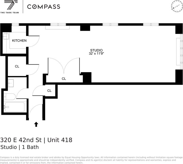 320 E 42nd St Unit 418, New York City, NY 10017 - floor plan / room layout