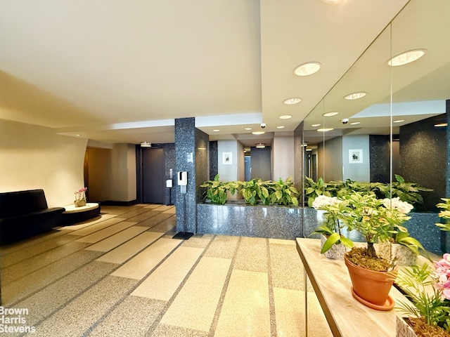 520 E 81st St Unit 14G, New York City, NY 10028 - lobby featuring recessed lighting