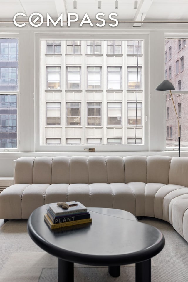 28 W 38th St Unit 6E, New York City, NY 10018 - view of carpeted living room